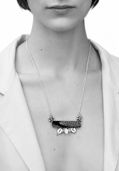 Fabric Bar Neckpiece