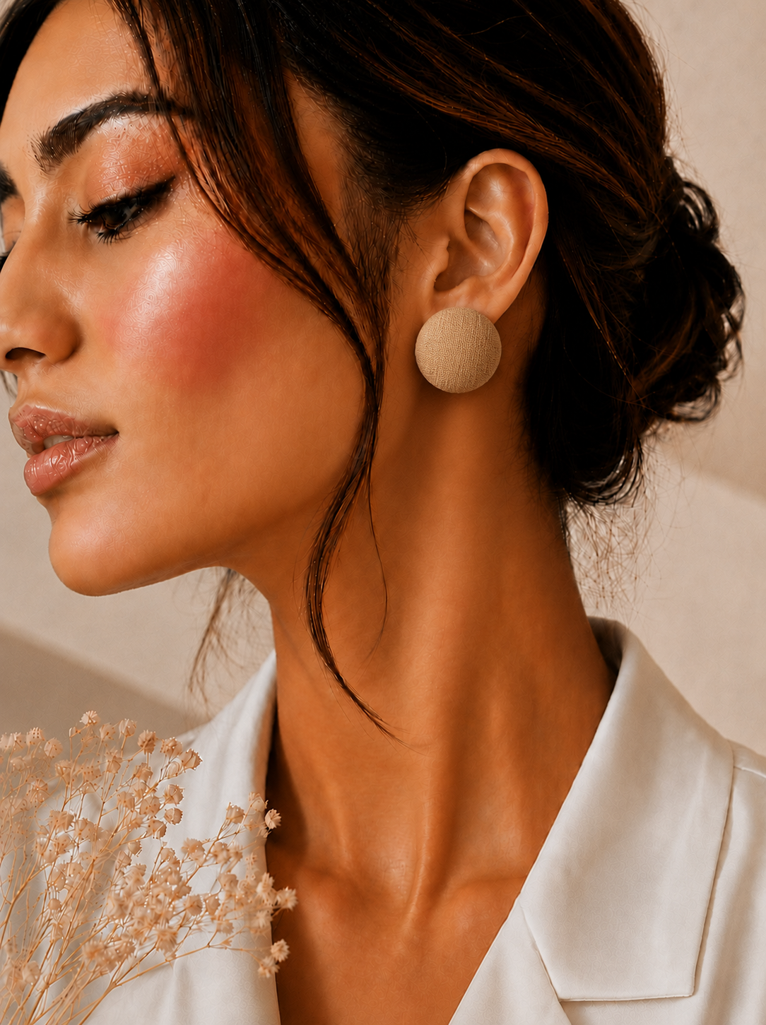Ibrik Accents Earrings — minimal handcrafted stud earrings for women, everyday India