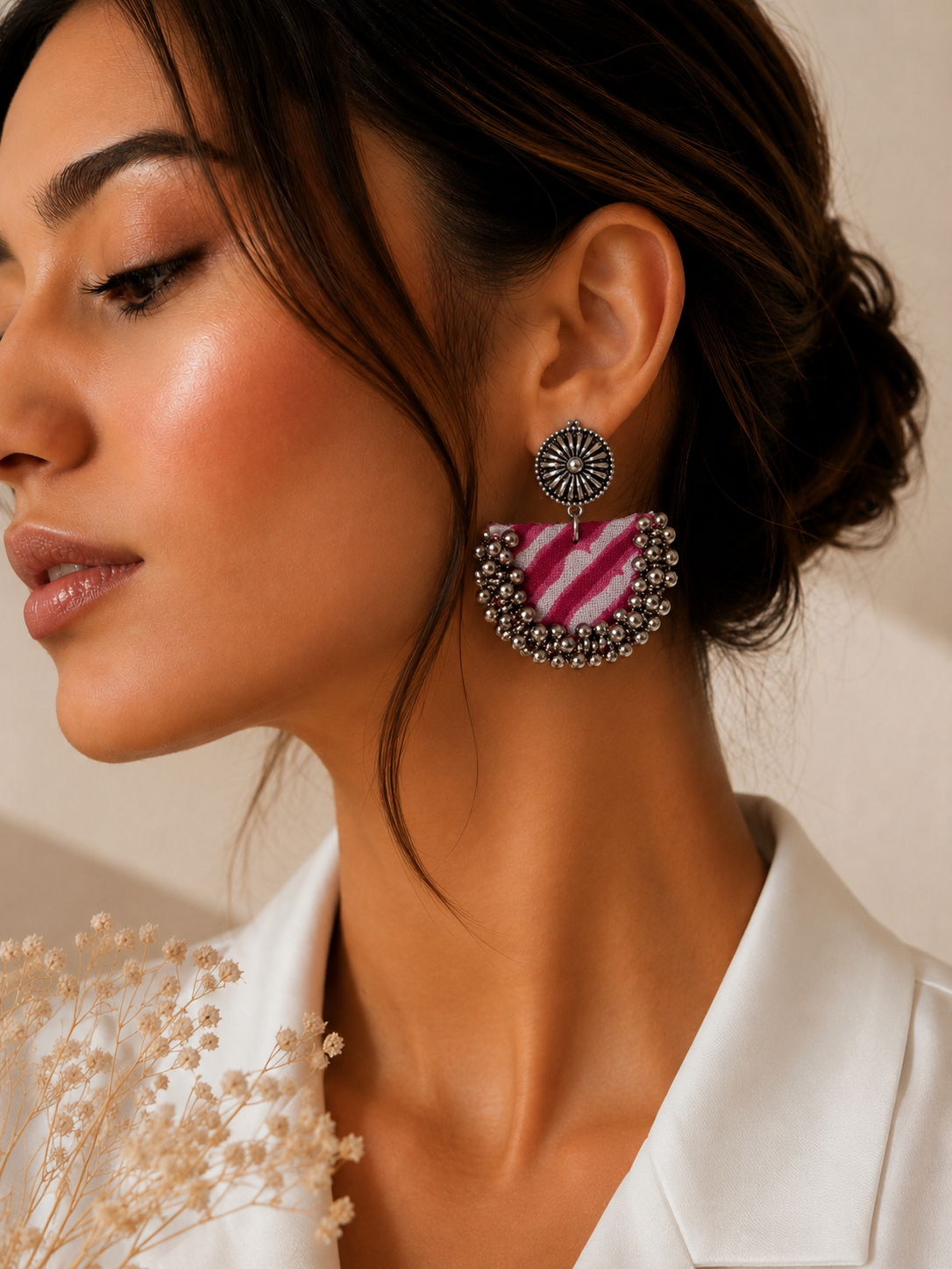 Chandbali Earrings — handcrafted statement chandbali earrings for women, detail
