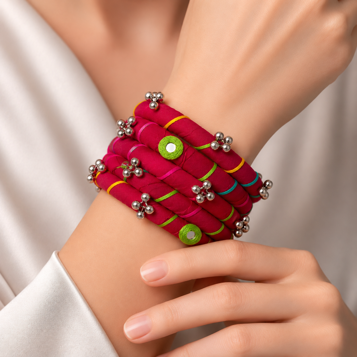 Rangriti Charm Bangles — handcrafted ghungroo bangle for women, close-up detail