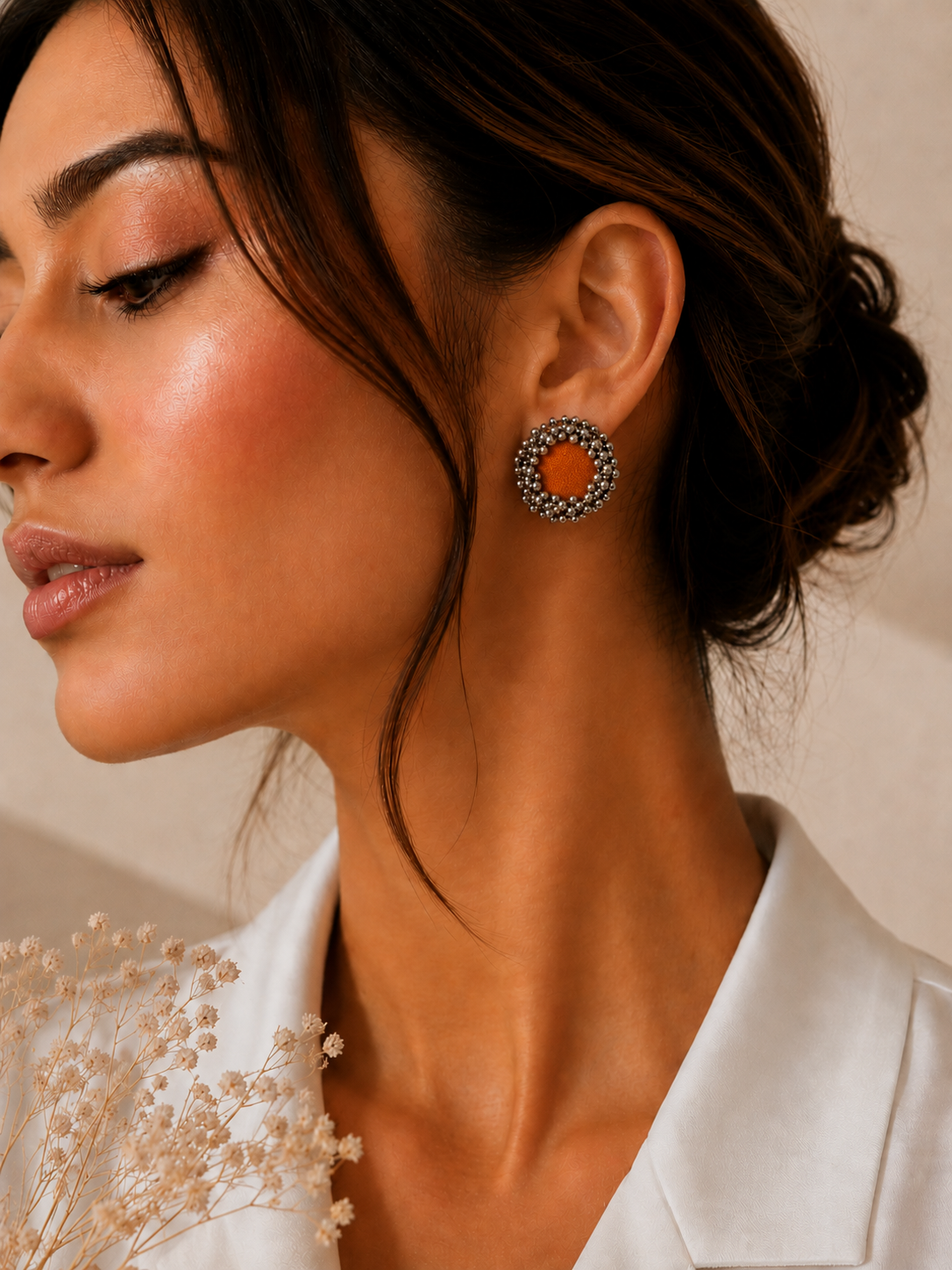 Ghungroo Stud Earrings — ethnic ghungroo studs for women, styled India