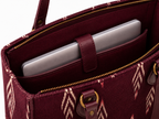 Ikat laptop work tote for women — handcrafted in Ahmedabad, House of Falguni