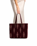Ruby Ikat Red Laptop Tote Bag