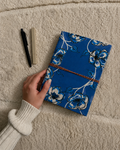 Neela Phool Block Print Fabric Diary, 200 Unruled Pages