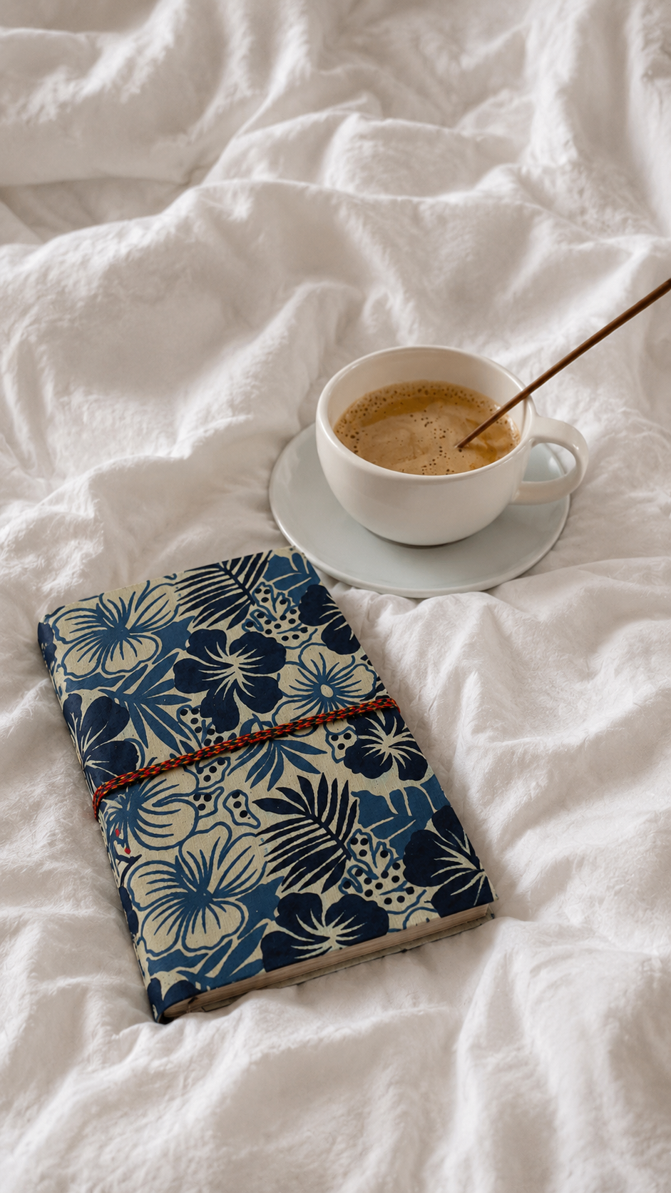 Katha Fabric Diary — handcrafted block-print cotton journal for gifting, House of Falguni