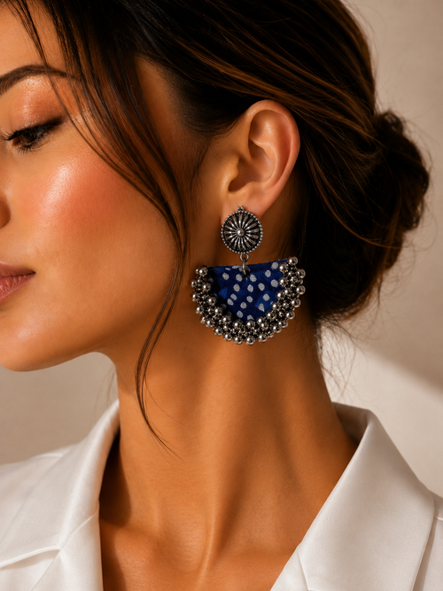 Chandbali Earrings — handcrafted kundan ghungroo chandbali earrings for women India