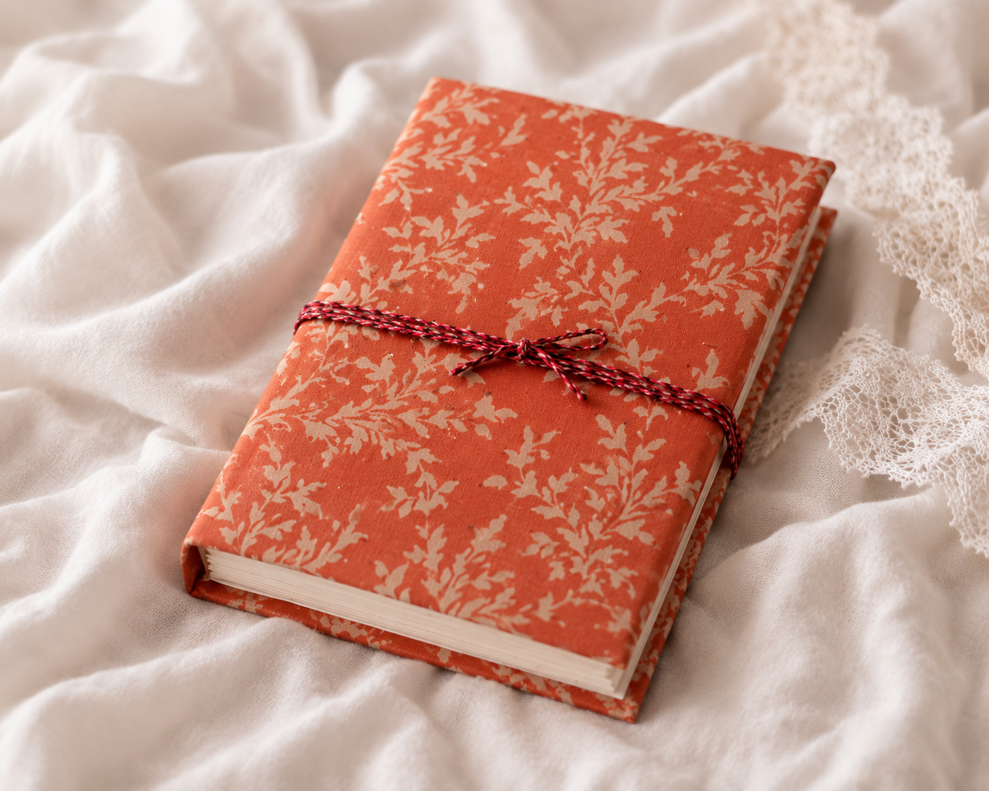Katha Fabric Diary — Madhubani Carnival multicolour handcrafted journal India