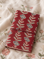 Katha Fabric Diary — Crimson Jaipur hand block-print fabric diary House of Falguni