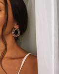 Charcoal Ghungroo Stud Earrings