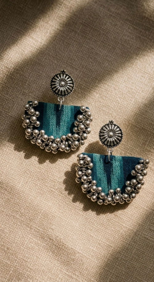 Chandbali Earrings rani pink — handcrafted ghungroo chandbali India