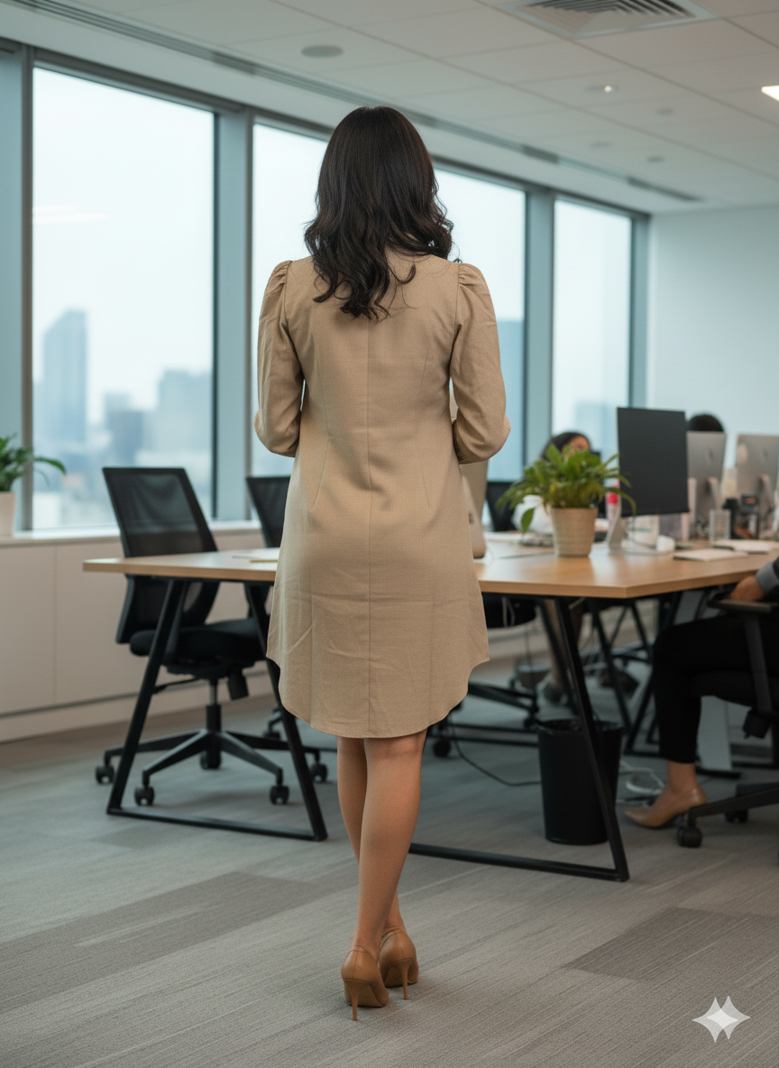 Ibrik  Shirt Dress- Understated Power, Effortlessly Defined