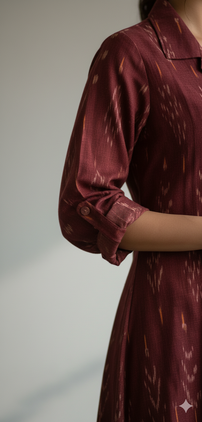 Ruby Raga Collar Kurta