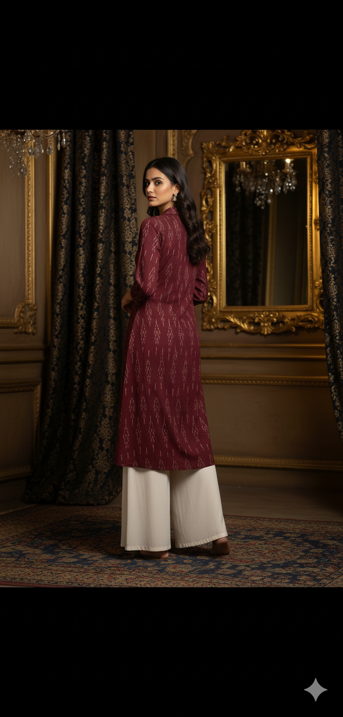 Ruby Raga Collar Kurta