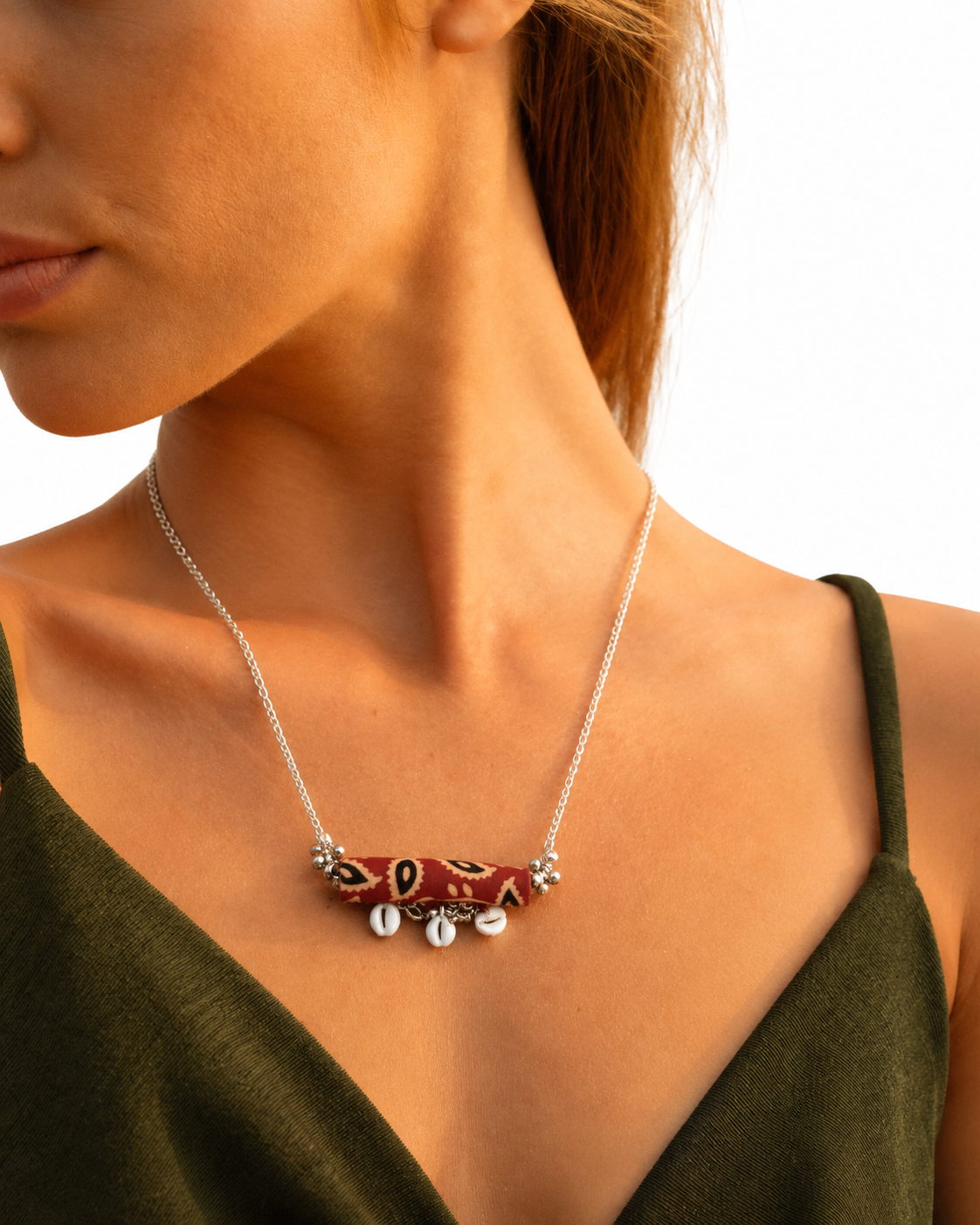 Fabric Bar Neckpiece