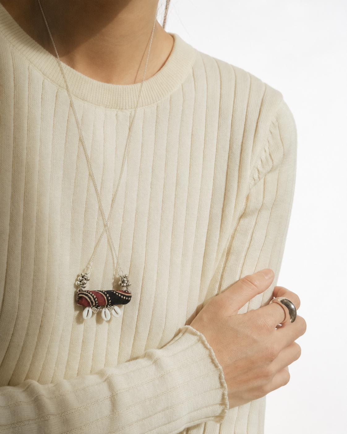 Fabric Bar Neckpiece