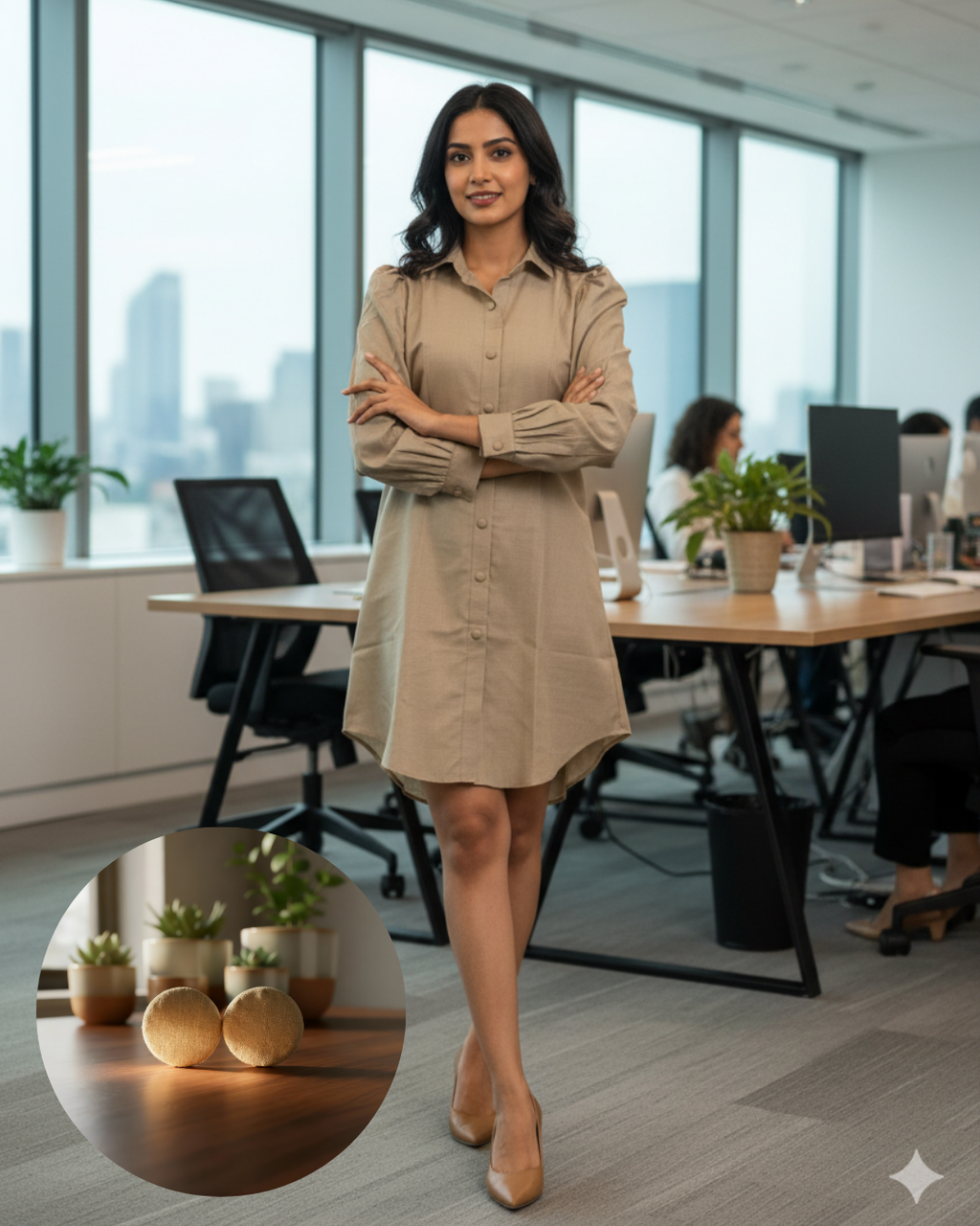 Ibrik Shirt Dress+Ibrik accents