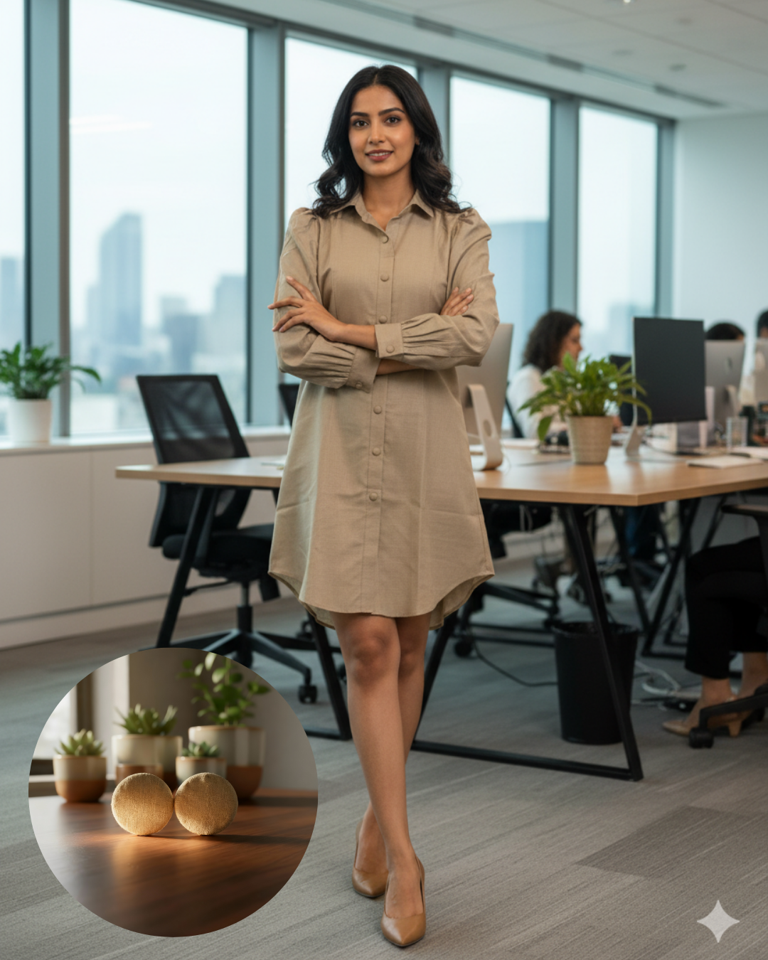 Ibrik Shirt Dress+Ibrik accents