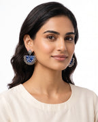 Chandbali Earrings styled on model (AI-generated styling image)