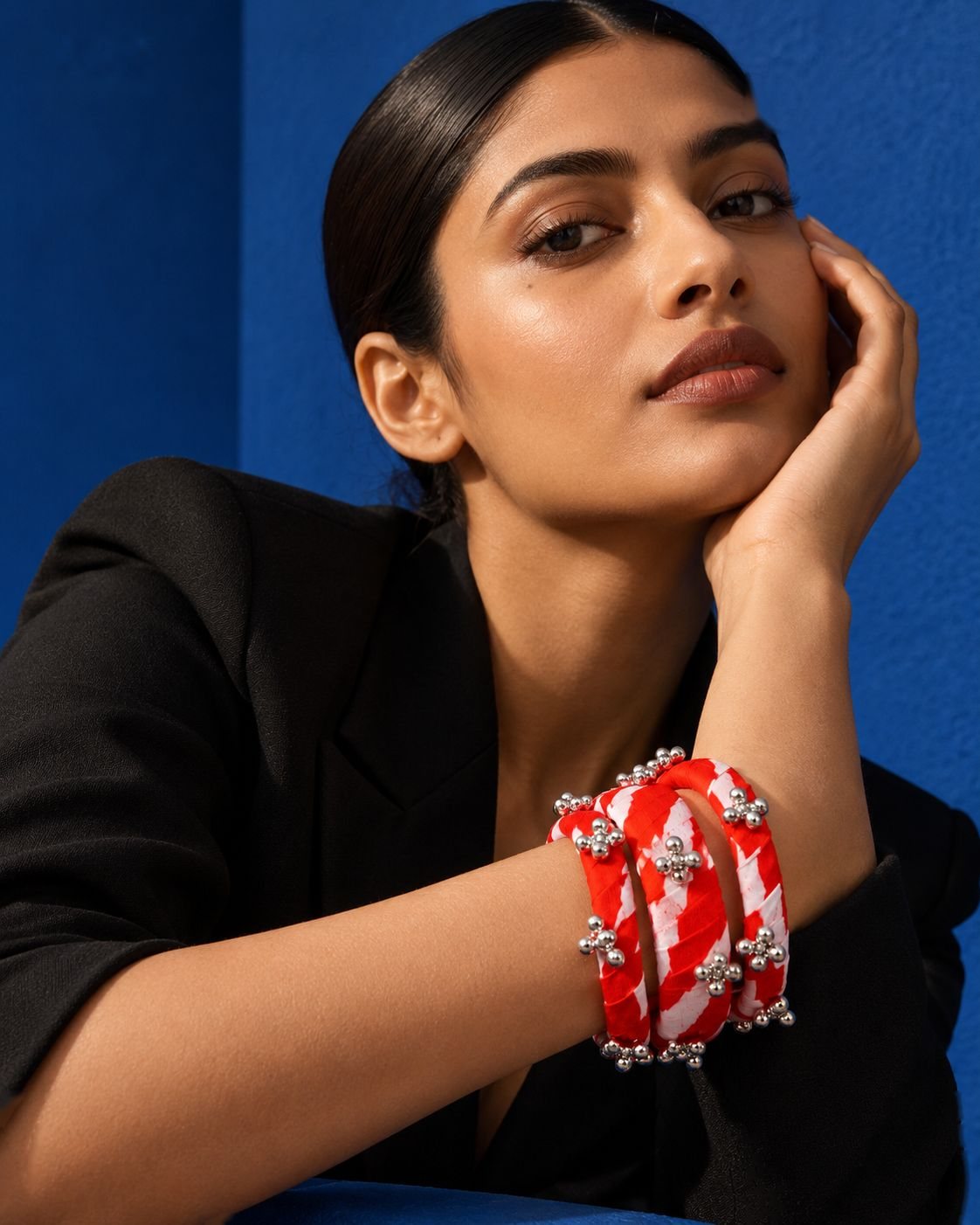 Lariya Leheriya Fabric Bangles with Ghungroo