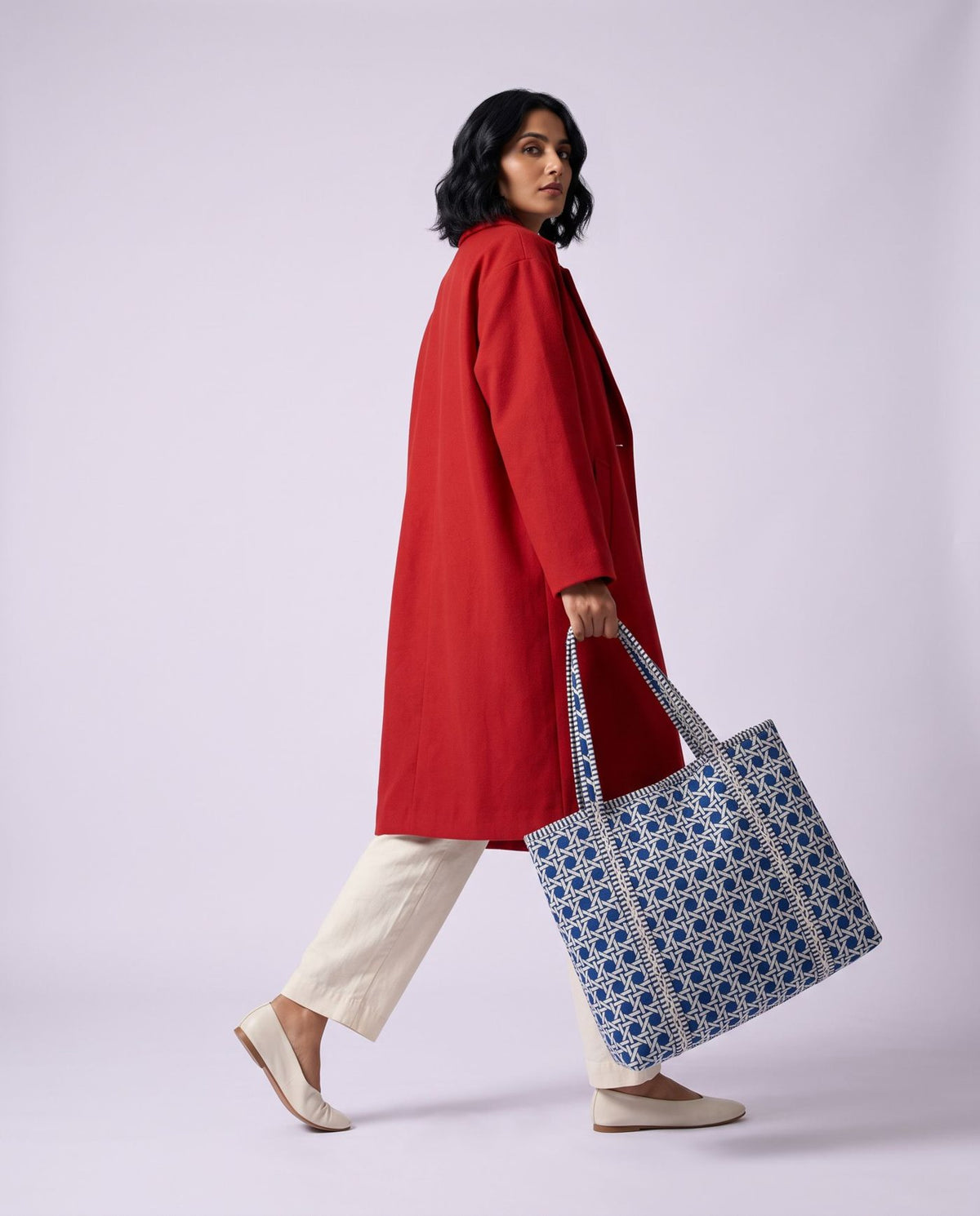 Samudra Large Quilted Cotton Tote