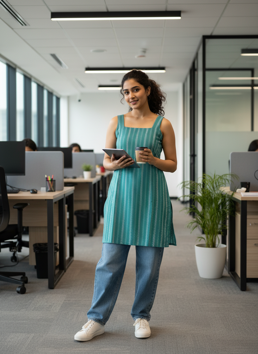 Nilkamal Short Kurti-(Effortless Elegance - Everyday Comfort)